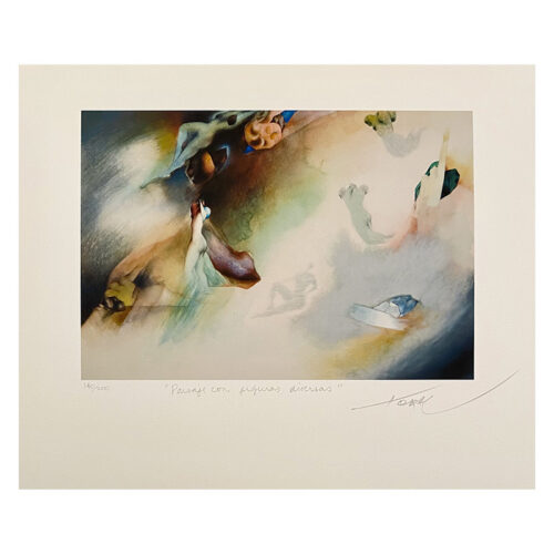 Paisaje con figuras diversas